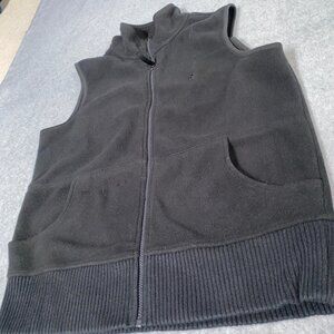 Old Navy Fleece Vest Black Women's Size Lg.